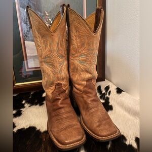 Justin Bentrail Cowboy Boots, tan & brown